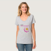 Since Childhood Light Steel Womens V-Neck T-Shirt Tシャツ (正面フル)