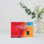 Sincere Friendly Cheerful Professional Caregiver 名刺 (スタンド正面)