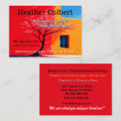 Sincere Friendly Cheerful Professional Caregiver 名刺 (正面/裏面)