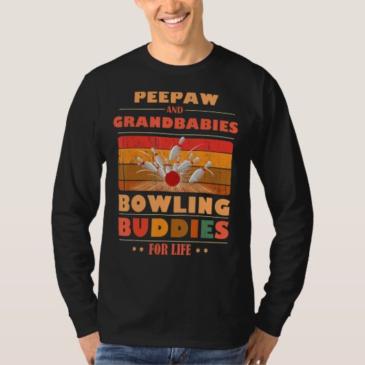 Sincere Grandbabies PEEPAW Buddies For Life Bowlin Tシャツ (正面)
