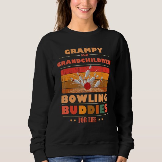 Sincere Grandchildren GRAMPY Buddies For Life Bowl スウェットシャツ (正面)