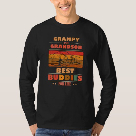 Sincere Grandparents Buddies For Life GRAMPY Grand Tシャツ (正面)