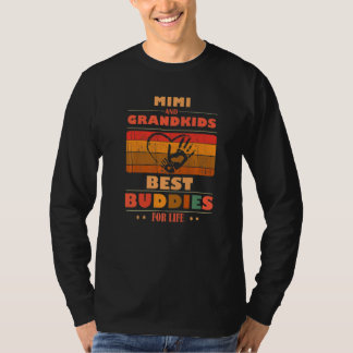 Sincere Grandparents Buddies For Life MIMI Grandki Tシャツ
