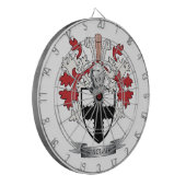 Sinclairの家紋の紋章付き外衣 ダーツボード (正面左)