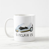 SINCLAIR C5のレトロ車 コーヒーマグカップ (左)