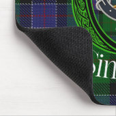 Sinclair Scottish Clan Tartan and Crest  マウスパッド (コーナー)