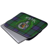 Sinclair Scottish Clan Tartan and Crest  ラップトップスリーブ (正面下部)