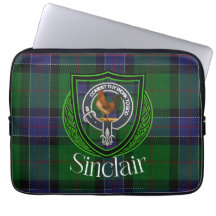 Sinclair Scottish Clan Tartan and Crest 