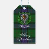 Sinclair Scottish Clan Tartan & Crest ギフトタグ (正面)