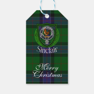 Sinclair Scottish Clan Tartan & Crest ギフトタグ