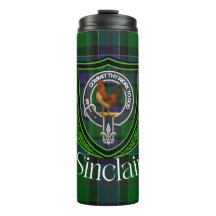 Sinclair Scottish Clan Tartan & Crest