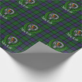 Sinclair Scottish Clan Tartan & Crest ラッピングペーパー (角)