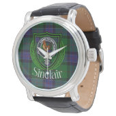 Sinclair Scottish Clan Tartan & Crest 腕時計 (アングル)