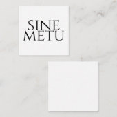Sine Metu - 恐れ知らず エンクロージャーカード (正面/裏面)