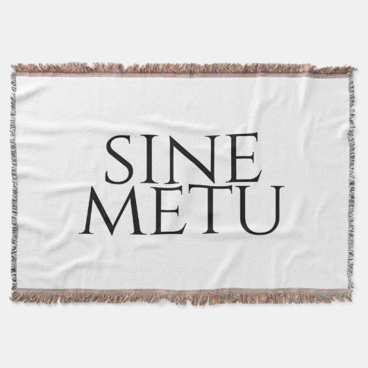 Sine Metu – 恐怖なし スローブランケット (正面)