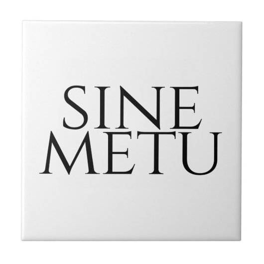 Sine Metu – 恐怖なし タイル (正面)