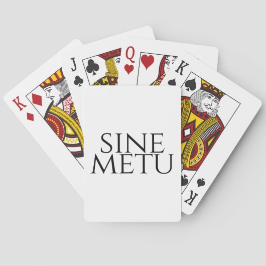 Sine Metu – 恐怖なし トランプ (裏面)