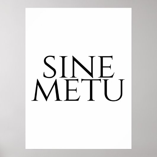Sine Metu - Without Fear ポスター (正面)
