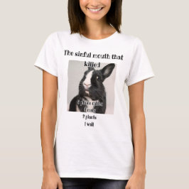 sinful mouth that killed Phone cable, wall bunny Tシャツ