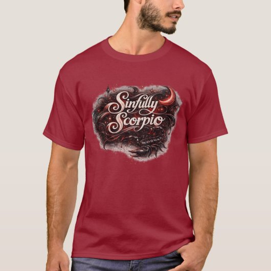 Sinfully Scorpio Zodiac T-Shirt – Dark Seductive A Tシャツ (正面)