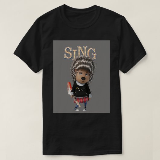 SINGムービーグリーティングカードからの灰 Tシャツ (デザイン正面)