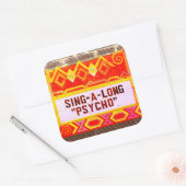 Sing-A-Long Psycho Movie Marquis – カラー スクエアシール (封筒)