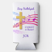 SING HALLELUJAH CHRIST IS RISEN イースター スリム缶クーラー (裏面)