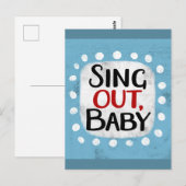 Sing Out、ベビーはがき ポストカード (正面/裏面)