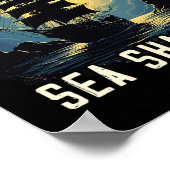 Sing Sea Shantie Design For Loves Singing Boating  ポスター (角)