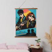 Sing Street Inspired Retro Movie Poster 吊り下げ型タペストリー (寝室)