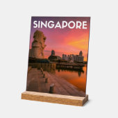 Singapore アクリルサイン (傾斜)
