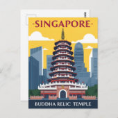Singapore Buddha Tooth Relic Temple ポストカード (正面/裏面)