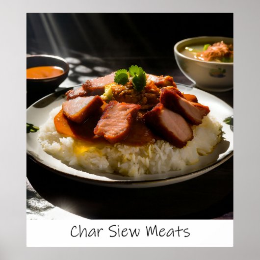 Singapore Char Siew Meats – アーカイブプリント ポスター (正面)