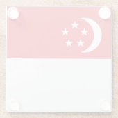 Singapore Flag ガラスコースター (裏面)
