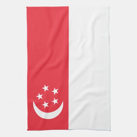 Singapore Flag キッチンタオル (縦)