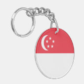 Singapore Flag キーホルダー (正面左)