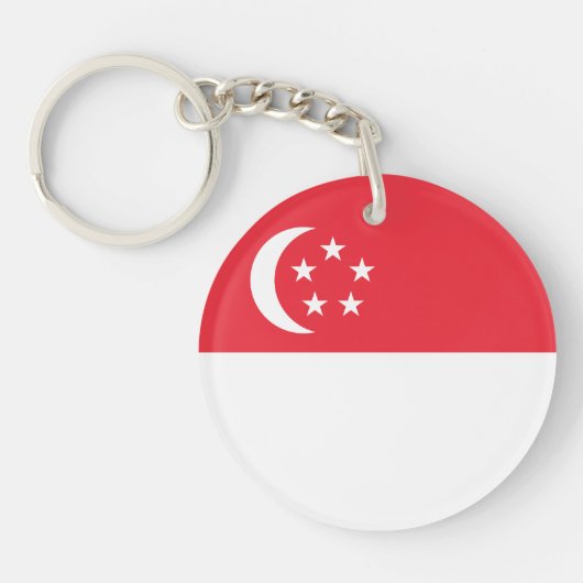 Singapore Flag キーホルダー (正面)