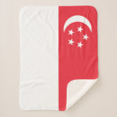 Singapore Flag シェルパブランケット (正面)