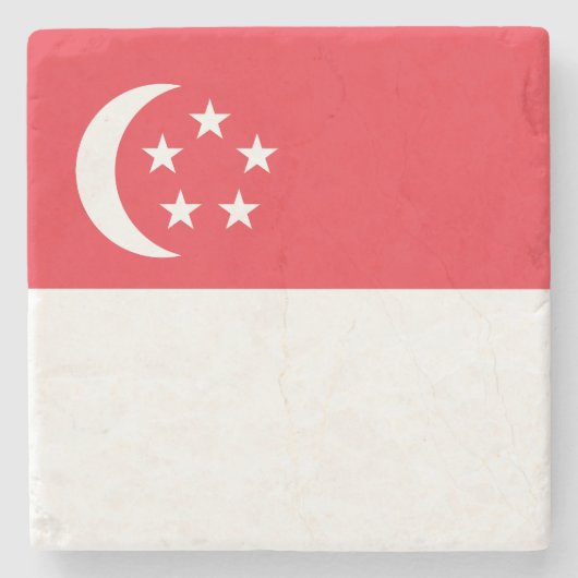 Singapore Flag ストーンコースター (正面)