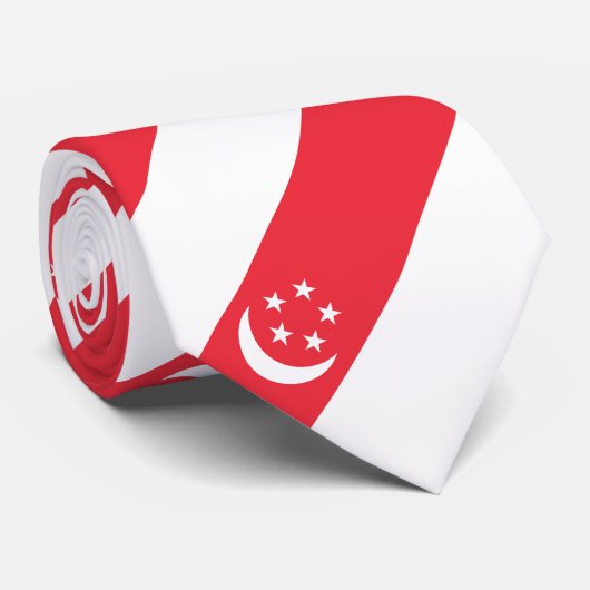 Singapore Flag ネクタイ (ロール)