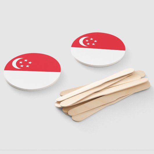 Singapore Flag ハンドファン (組立なし)