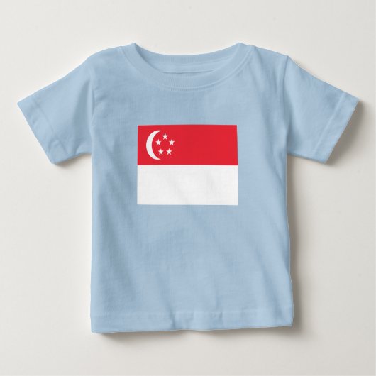 Singapore Flag ベビーTシャツ (正面)