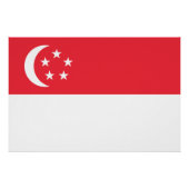 Singapore Flag ポスター (正面)