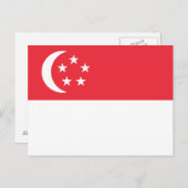 Singapore Flag ポストカード (正面/裏面)