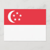 Singapore Flag ポストカード (正面)