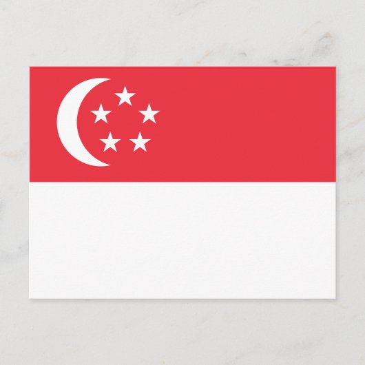 Singapore Flag ポストカード (正面)