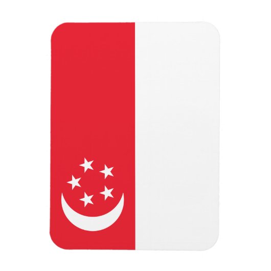 Singapore Flag マグネット (縦)