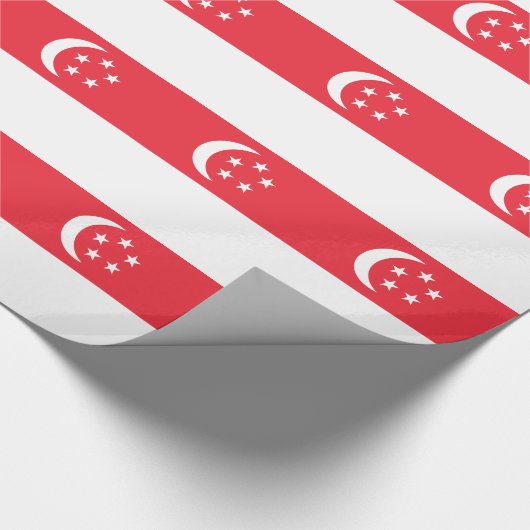 Singapore Flag ラッピングペーパー (角)