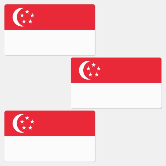 Singapore Flag ラベル (グループ)
