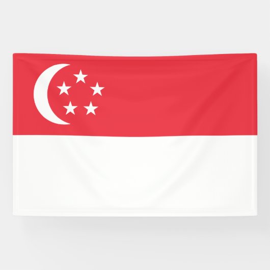 Singapore Flag 横断幕 (横)
